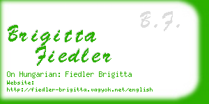 brigitta fiedler business card